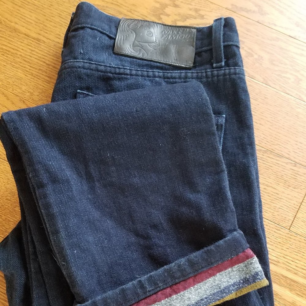 Naked & Famous x Barney's Blanket Lined Jeans